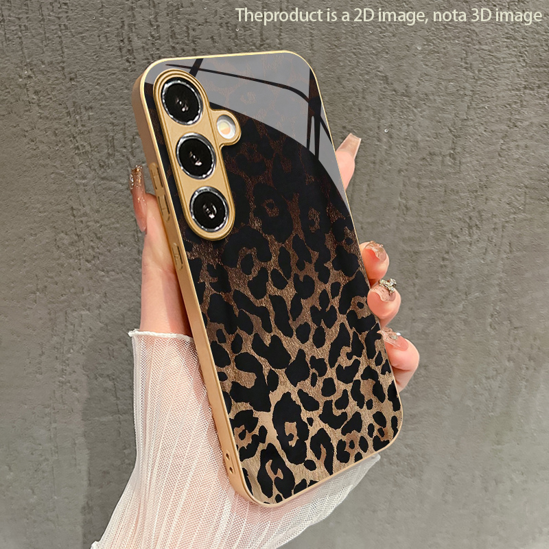 Old Fashioned Glass - Retro Leopar Desenli 2D Telefon Kılıfı