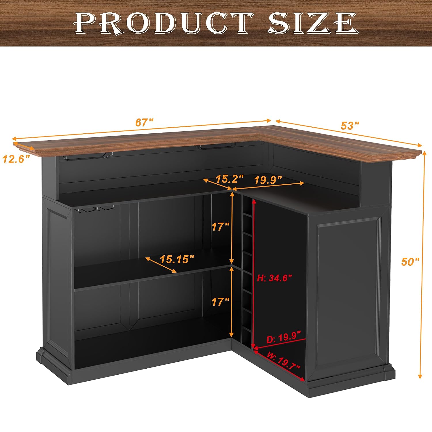 L Şeklinde Buzdolabı Alanlı Ev - Home Bar Setup incelemesi ve fiyatı